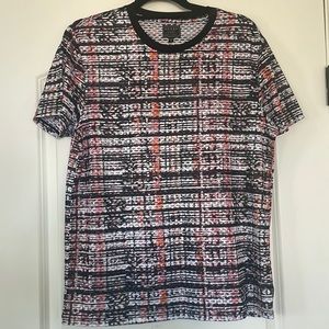 Guess Medium Size T-shirt  Black/orange Multi color